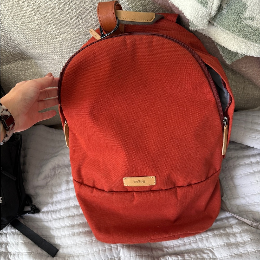 Bellroy Red Canvas Backpack